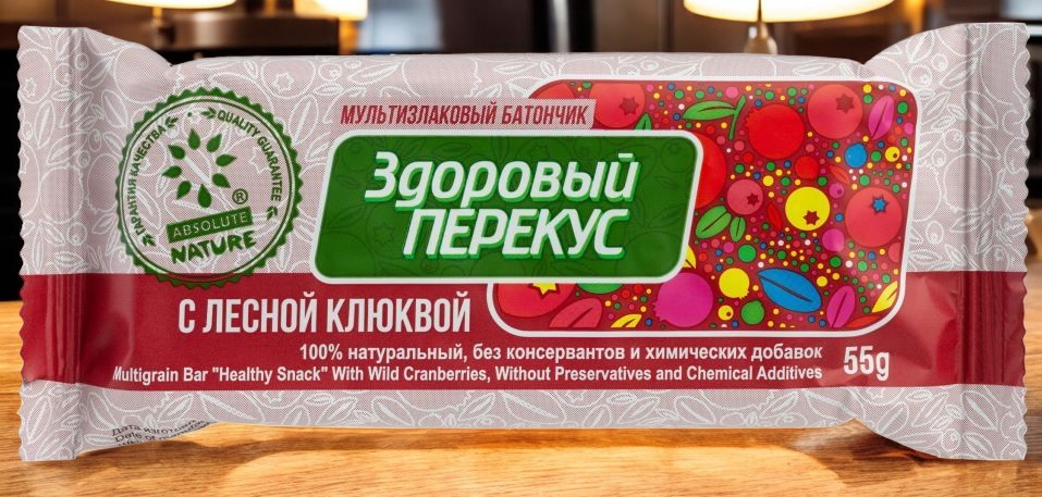 батончик ЛГ мюсли “Здоровый перекус “С клюквой” 0,055*20=1,1кг  (4блока в кор.)