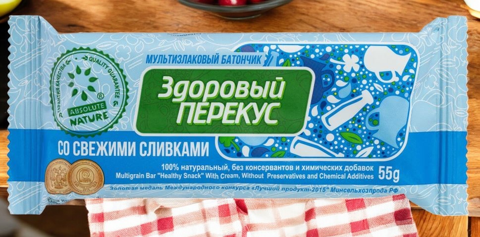батончик ЛГ мюсли “Здоровый перекус “Со сливками” 0,055*20=1,1кг (4блока в кор.)***