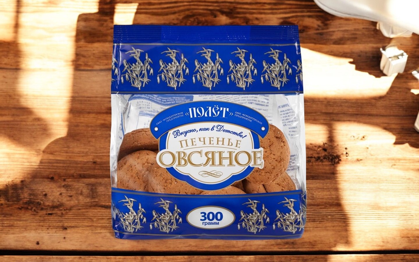печенье Полет овсяное мини 0,300гр. ПОШТУЧНО! (11 шт. в корб. )