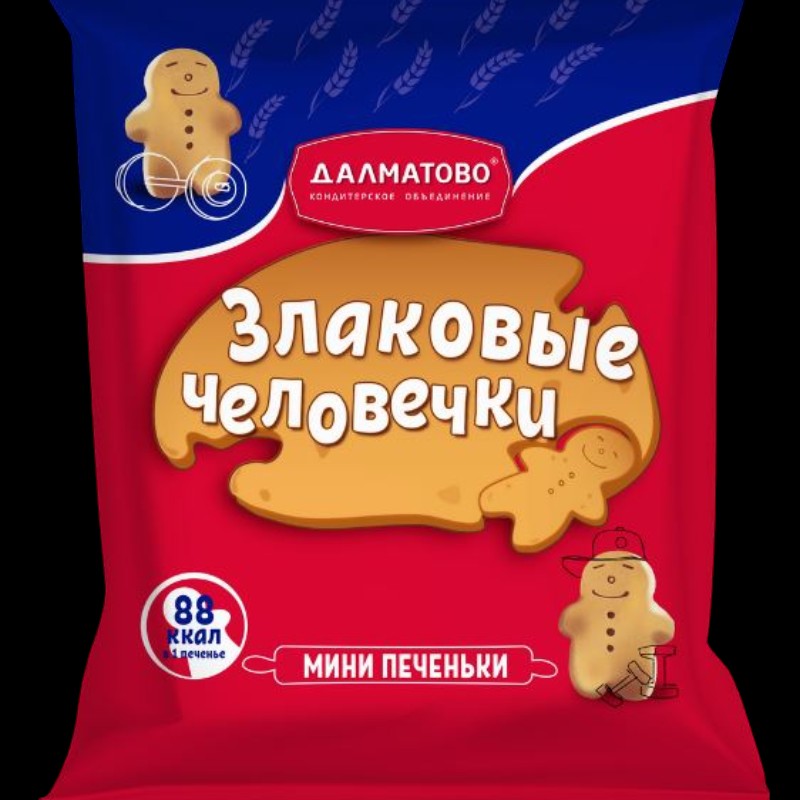 печенье ДЛ злаковый человечек  0,200*1шт! ПОШТУЧНО! (8 шт в корб)  ПФ38