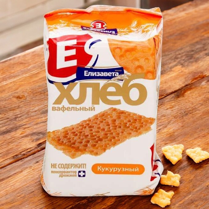 вафельный хлеб “Елизавета” кукурузный 0,08*20=1,6кг