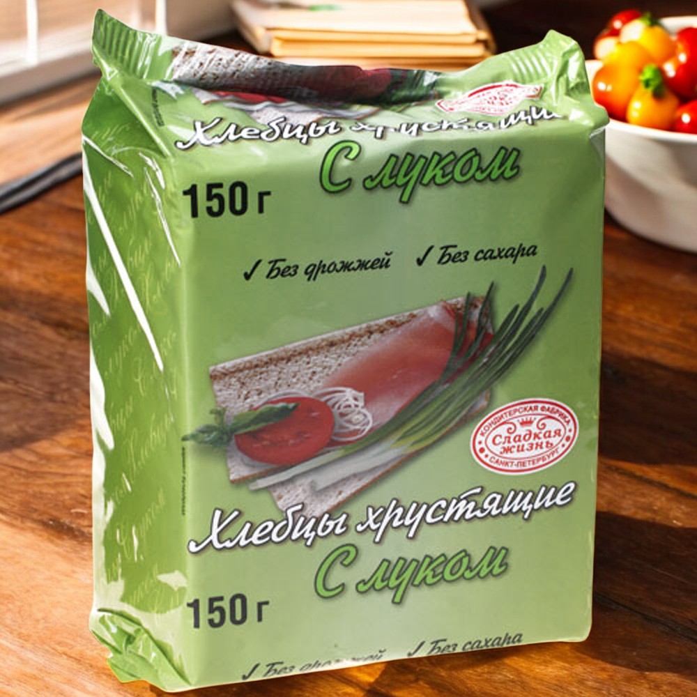 хлебцы СП ф.с луком 0,150*30п=4,5кг***