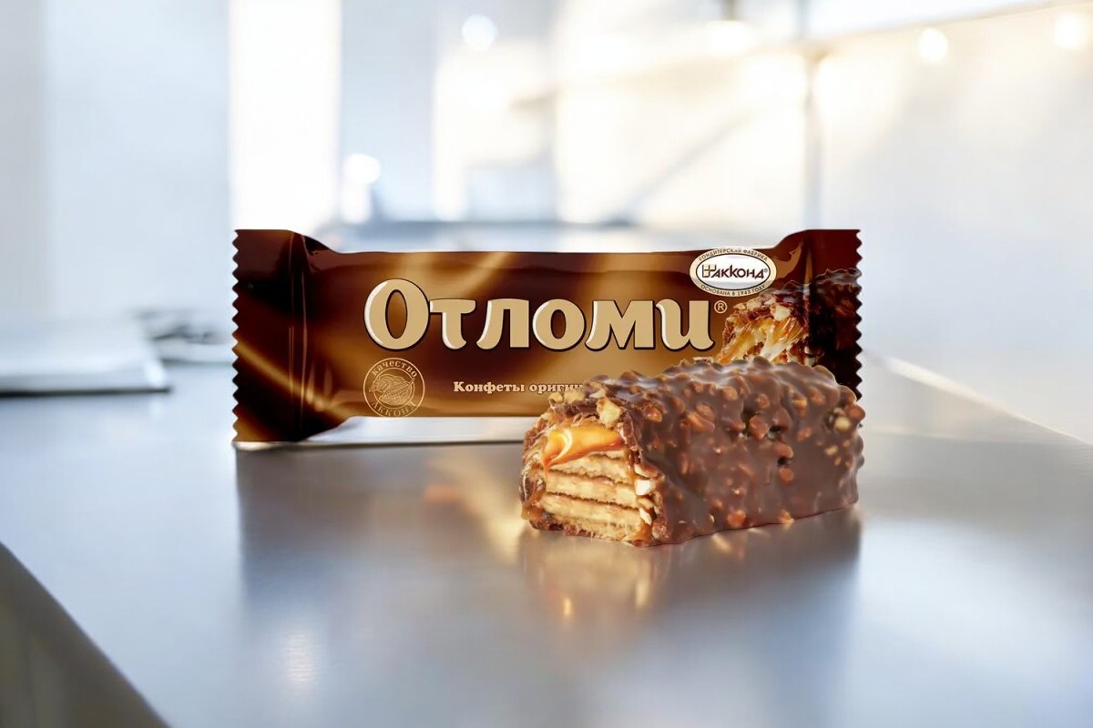 конфеты АККОНД Отломи (батончики) 0,033*32=1,056кг ШОУ-БОКС