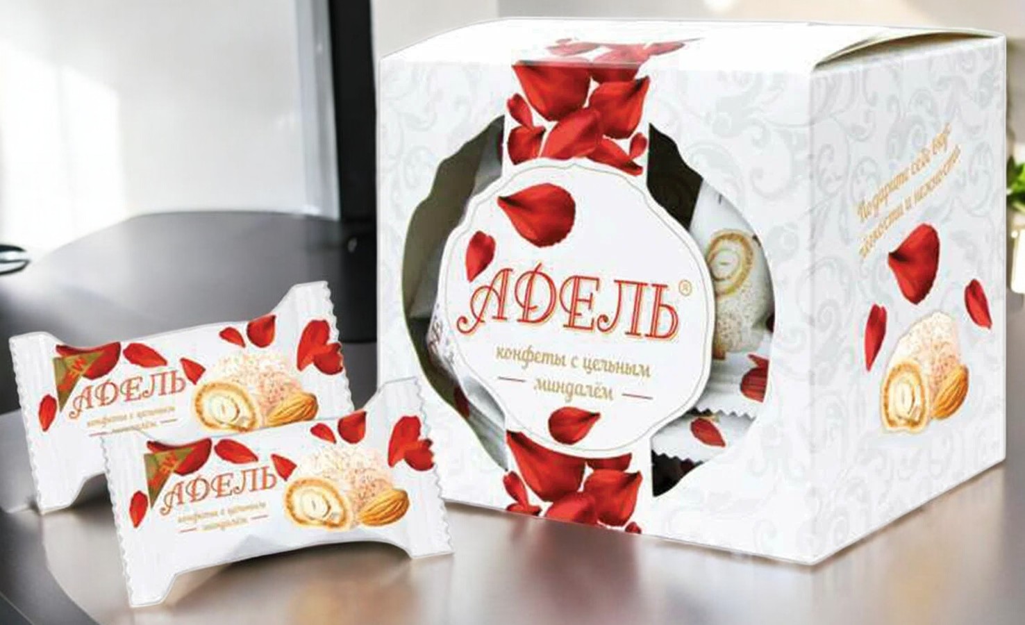 наборы АККОНД Адель с цельным миндалем 0,150*1шт!штучно! (6 шт  в кор.)