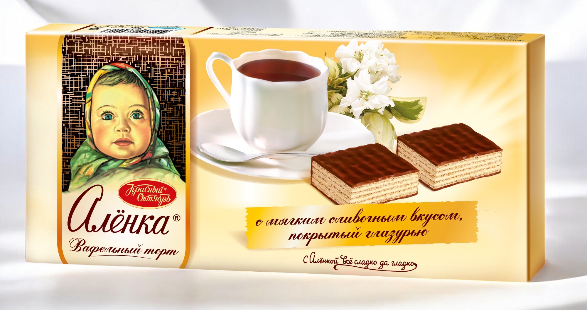 торт Красный Октябрь Алёнка  0,250*1шт! ПОШТУЧНО! (15 шт  в корб. )