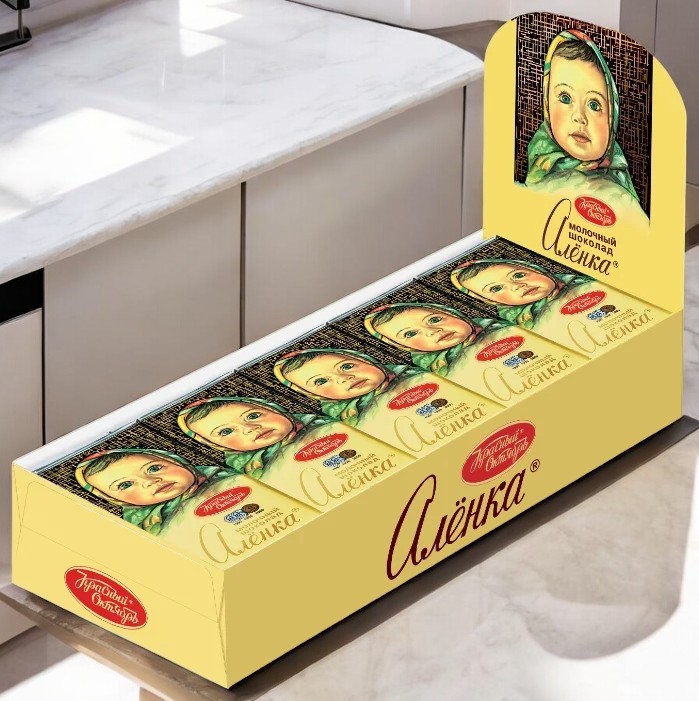 шоколад Алёнка 0,060*25=1,5кг (3бл.) ШОУ-БОКС