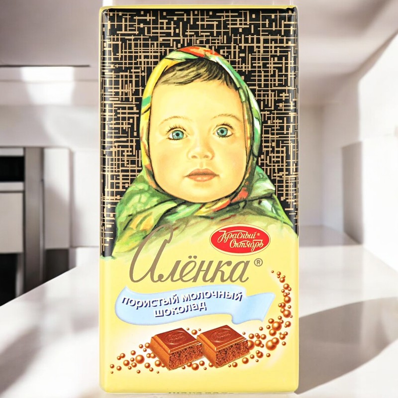 шоколад Алёнка пористый 0,090*14=1,26кг  (4 бл.)  ШОУ-БОКС
