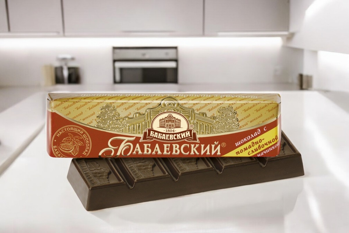 шоколад Бабаевский (батончик) с пом,-слив.нач. 0,050*20=1кг  (6 бл)  ШОУ-БОКС