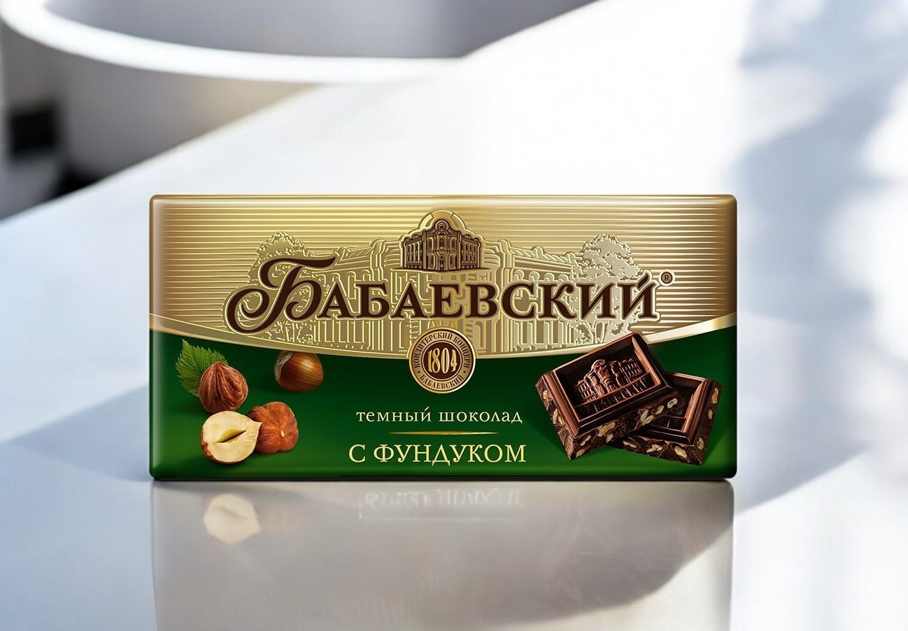 шоколад Бабаевский темный с цел.фундуком 0,200*14=2,8кг ШОУ-БОКС