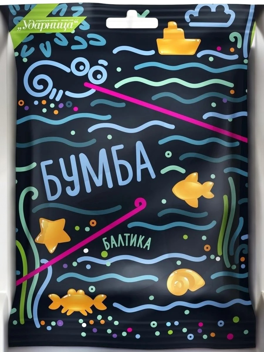 мармелад Ударница Балтика Бумба 0,108гр  ПОШТУЧНО! (30 шт  в корб. )