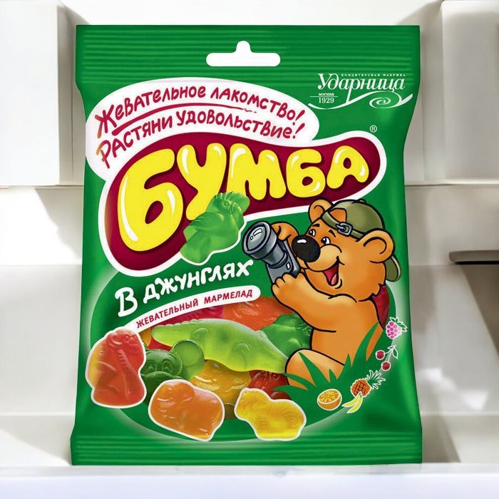 мармелад Ударница В джунглях Бумба 0,105гр ПОШТУЧНО! (30 шт в корб. )