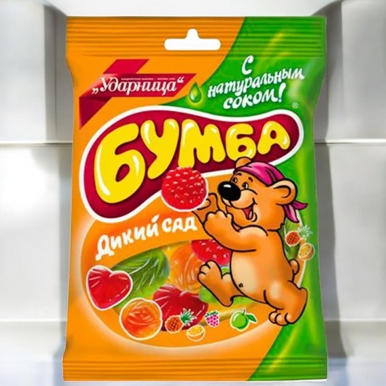 мармелад Ударница Дикий Сад Бумба 0,108гр  ПОШТУЧНО! (30 шт  в корб. )
