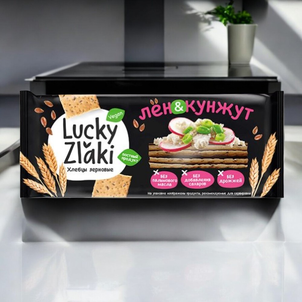 Черёмушки хлебцы хрустящие зерновые лен-кунжут 0,105*1шт! ПОШТУЧНО!(12 шт. в корб.)