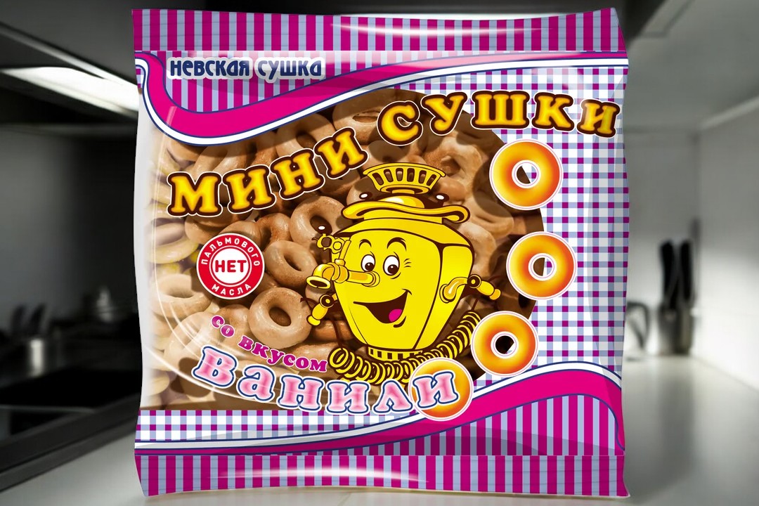 сушки СПн.с. мини со вкусом ванили 0,200гр ПОШТУЧНО! (20 шт в корб. )