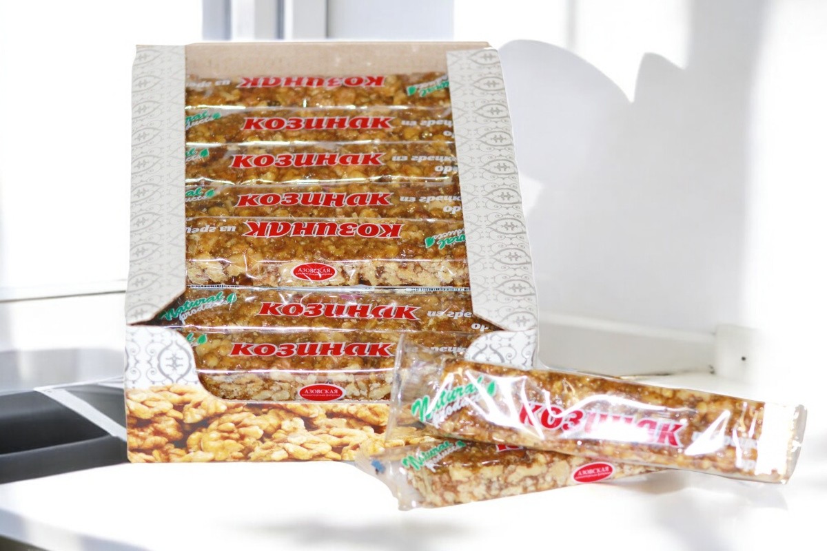 козинак АЗ батончик из грецкого ореха (шоубокс) 0,060*21=1,26кг (4 блока)