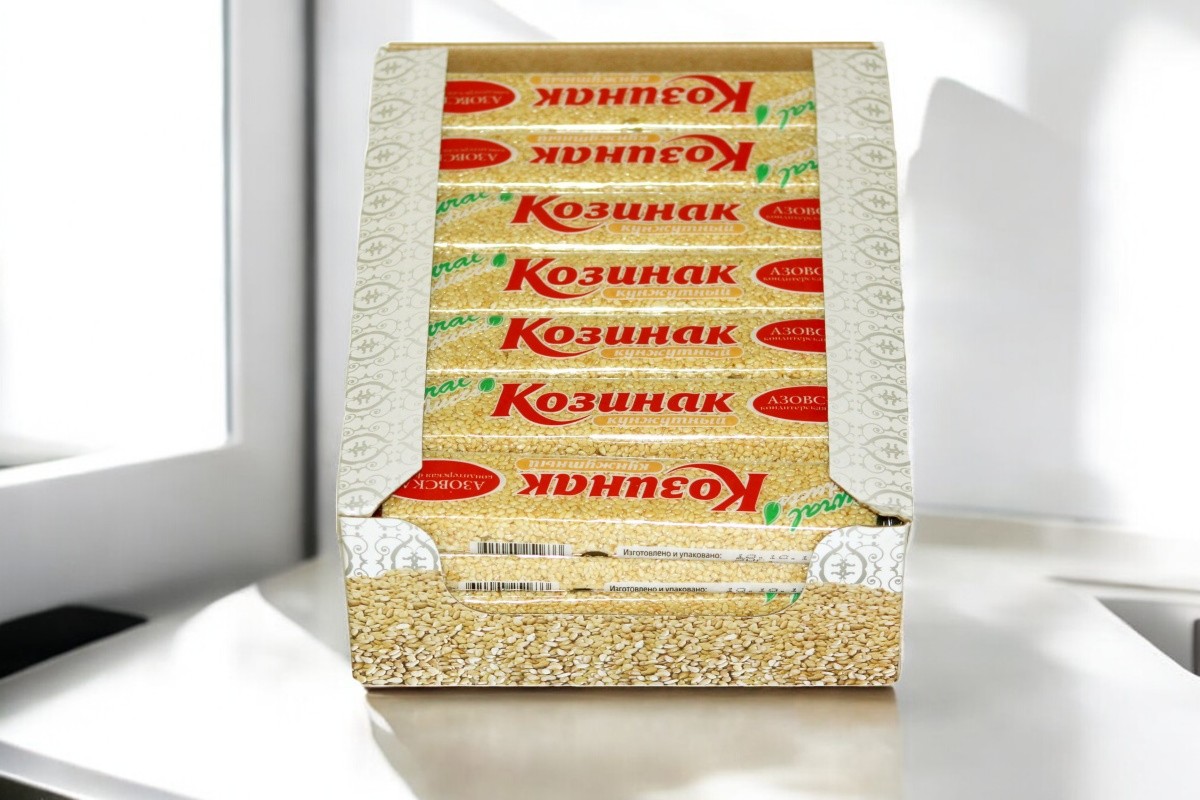 козинак АЗ батончик из кунжута (шоубокс) 0,050*28=1,4кг (4 блока)