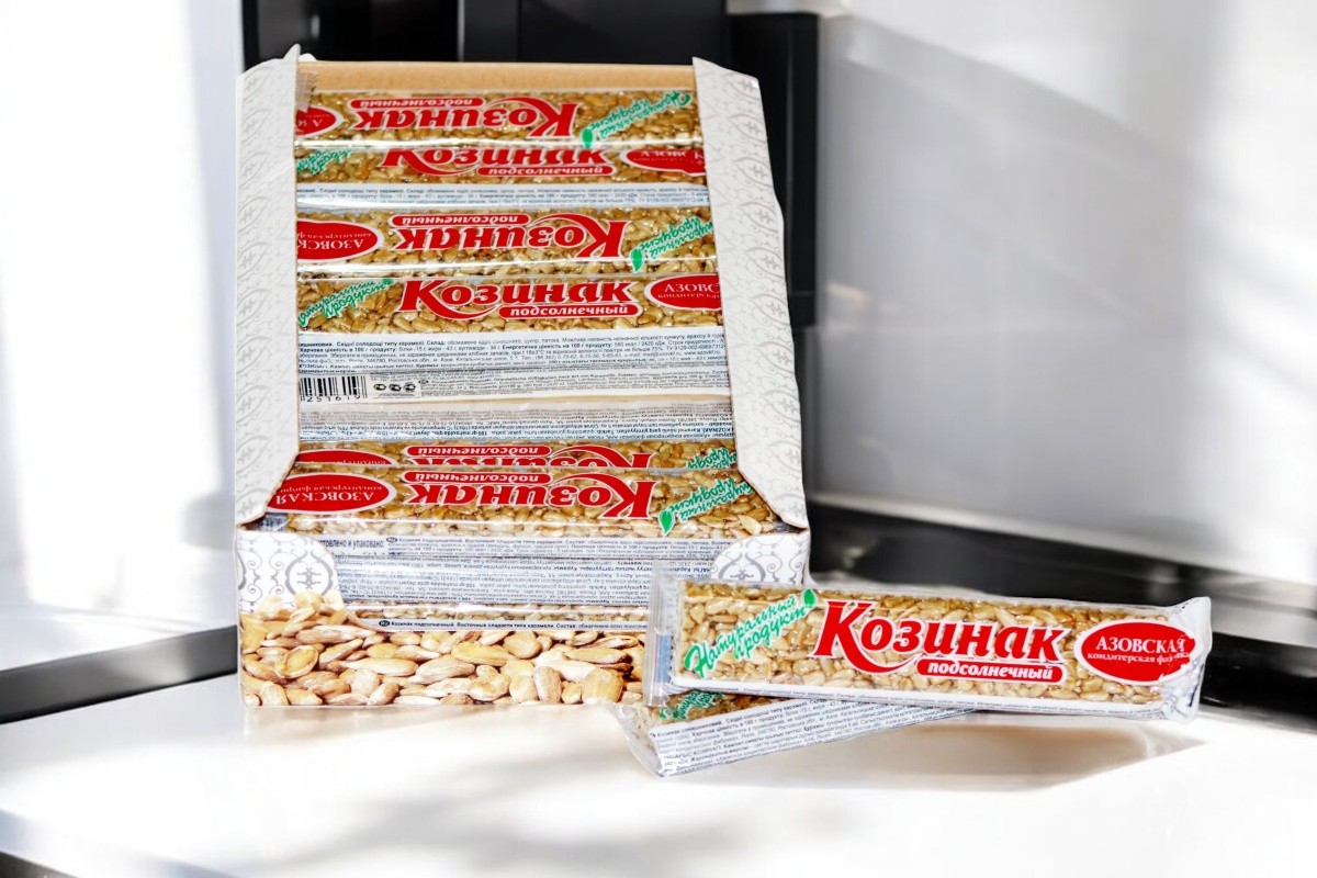 козинак АЗ батончик подсолнечный (шоубокс) 0,050*28=1,4кг (4 блока)