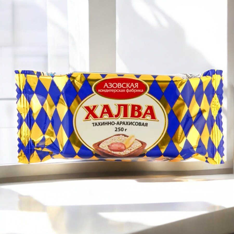 халва АЗ тахинно-арахисовая на 250гр  ПОШТУЧНО! (18 шт  в корб. )