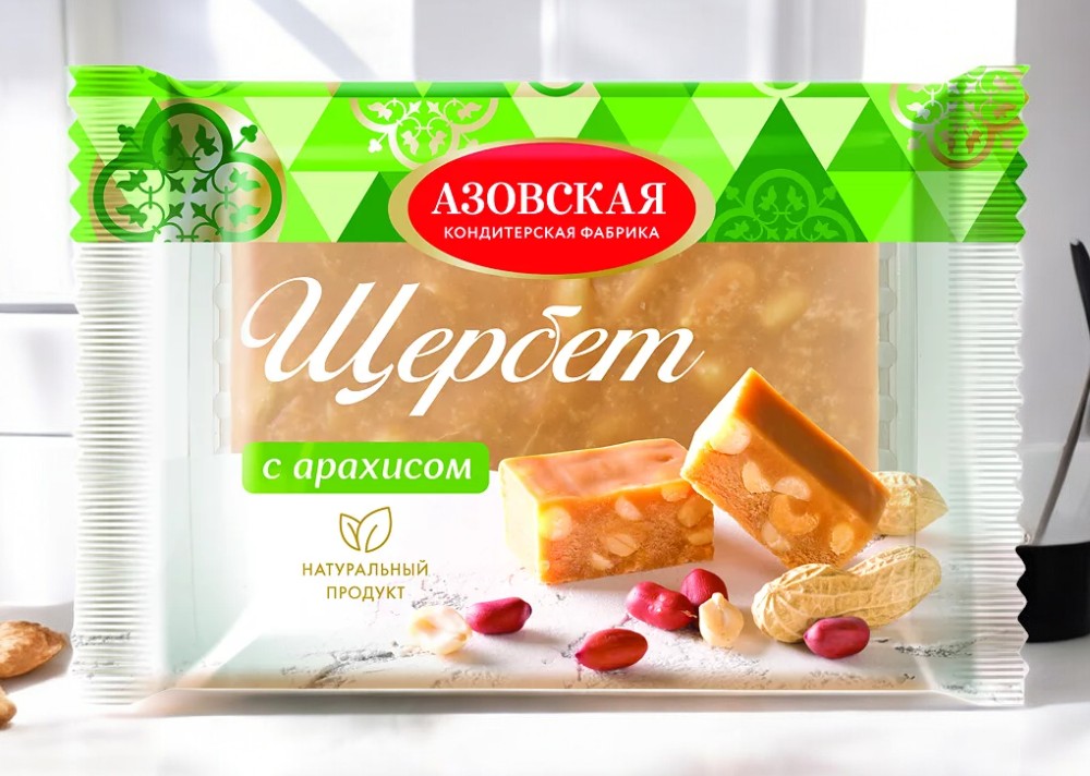 щербет АЗ с арахисом 0,200гр  ПОШТУЧНО! (12 шт  в корб. )
