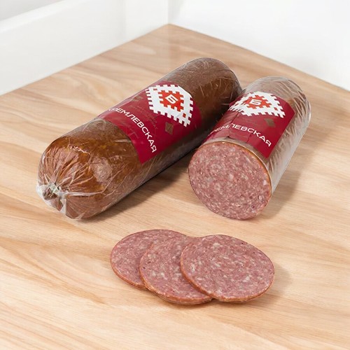 Колбасное изделие в/к колбаса мясная “Сервелат Кремлевский” в/с вак пак (белкозин)