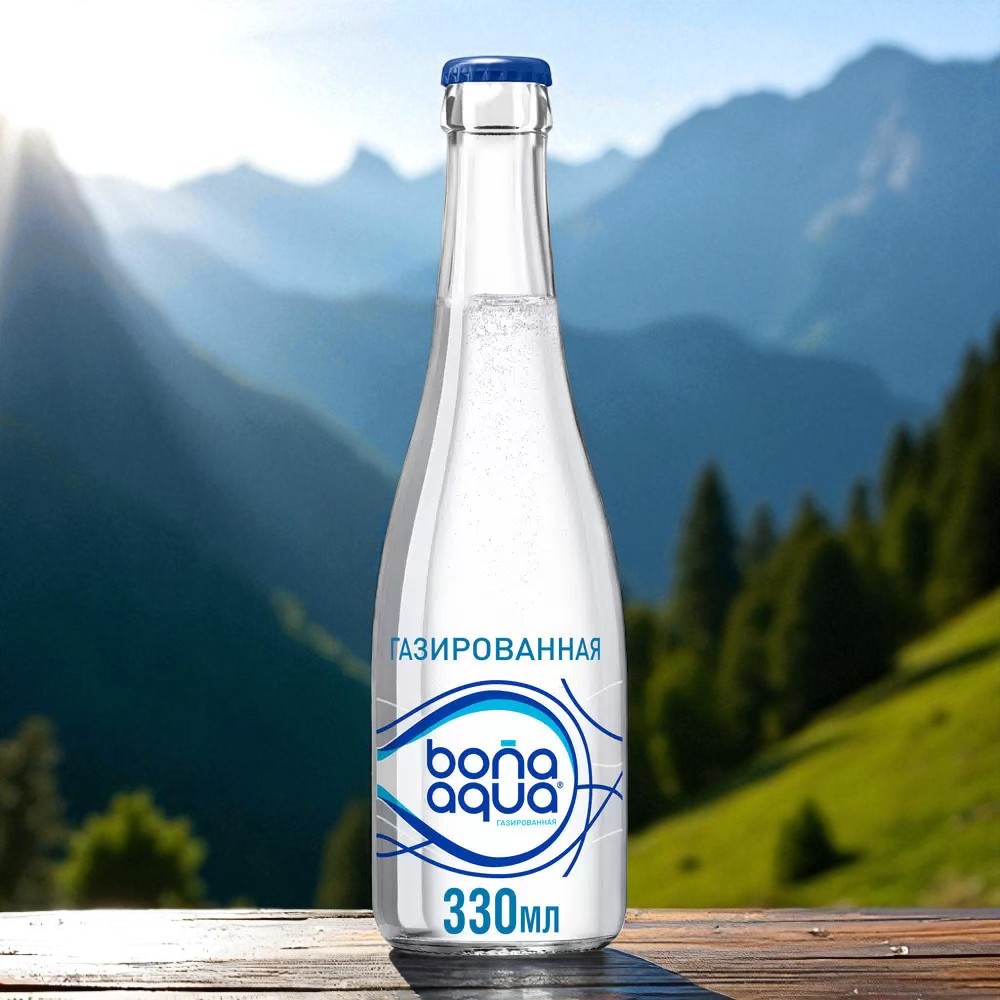 Бон Аква газ. стекло 0,33л