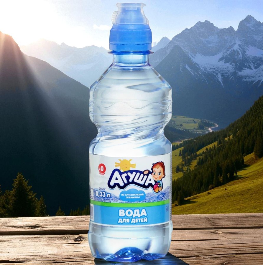 Агуша б/газ 0,33л