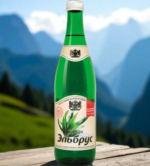 Лимонад Эльбрус Тархун ст 0,5л