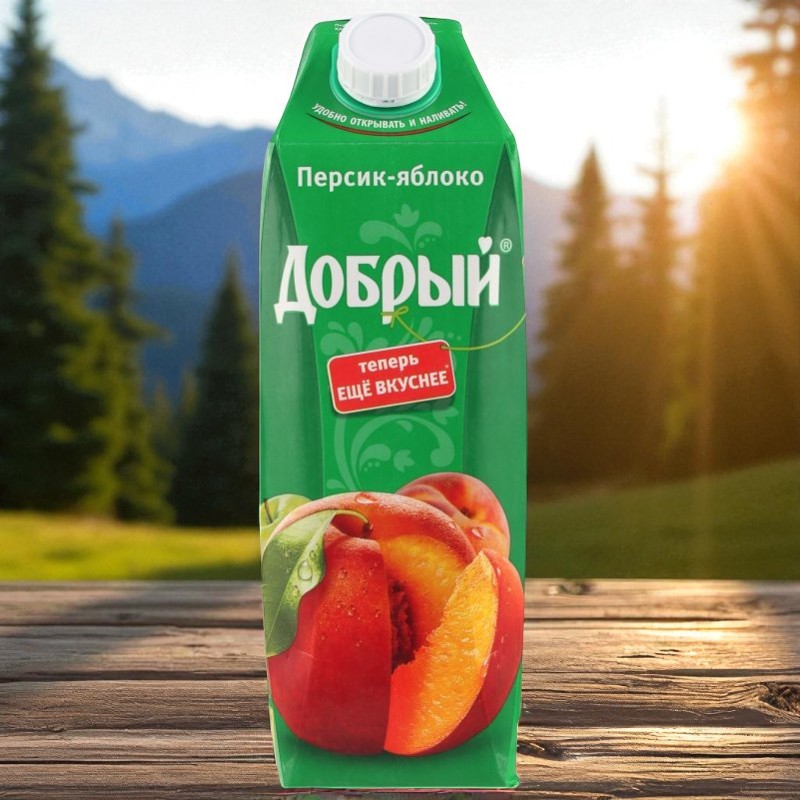 “Добрый” Персик-Яблоко 1л