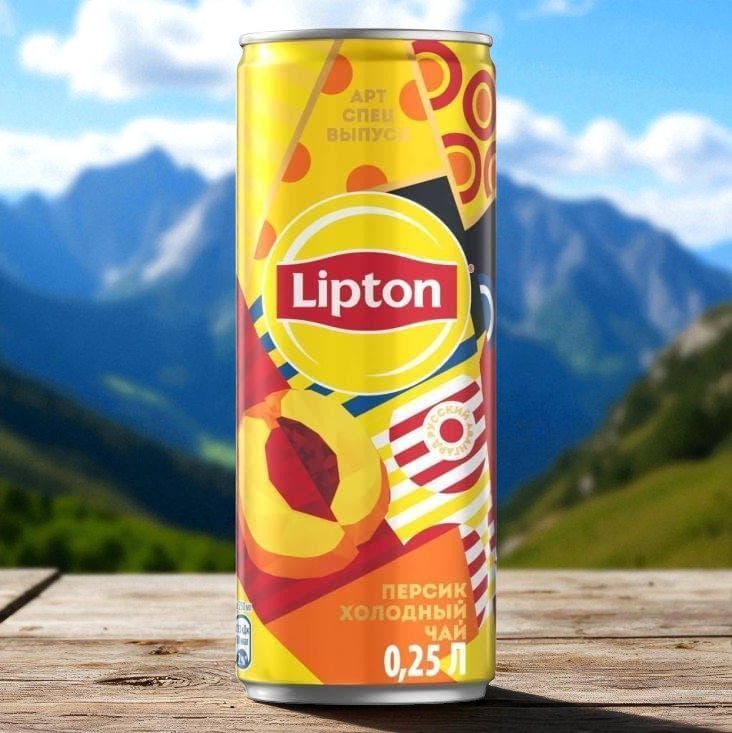 Чай Липтон “Персик” ж.б. 0,25л