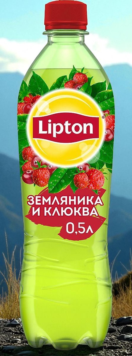 Чай Липтон “Земляника Клюква” 0,5л