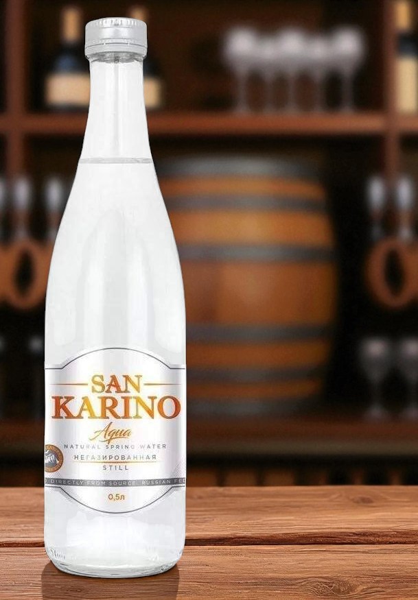 Вода «San Karino» газ. Стекло 0,5 л