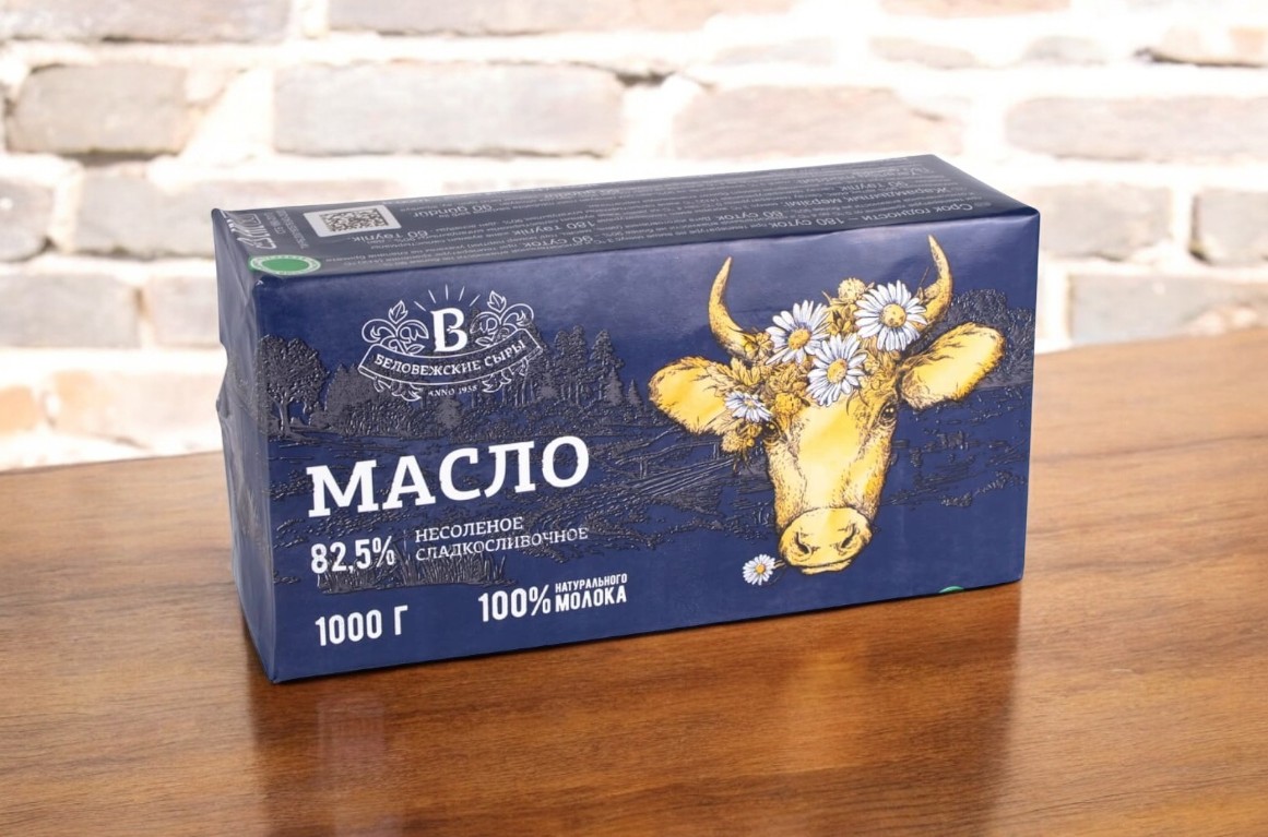Масло сливочное в/с фас по 1 кг