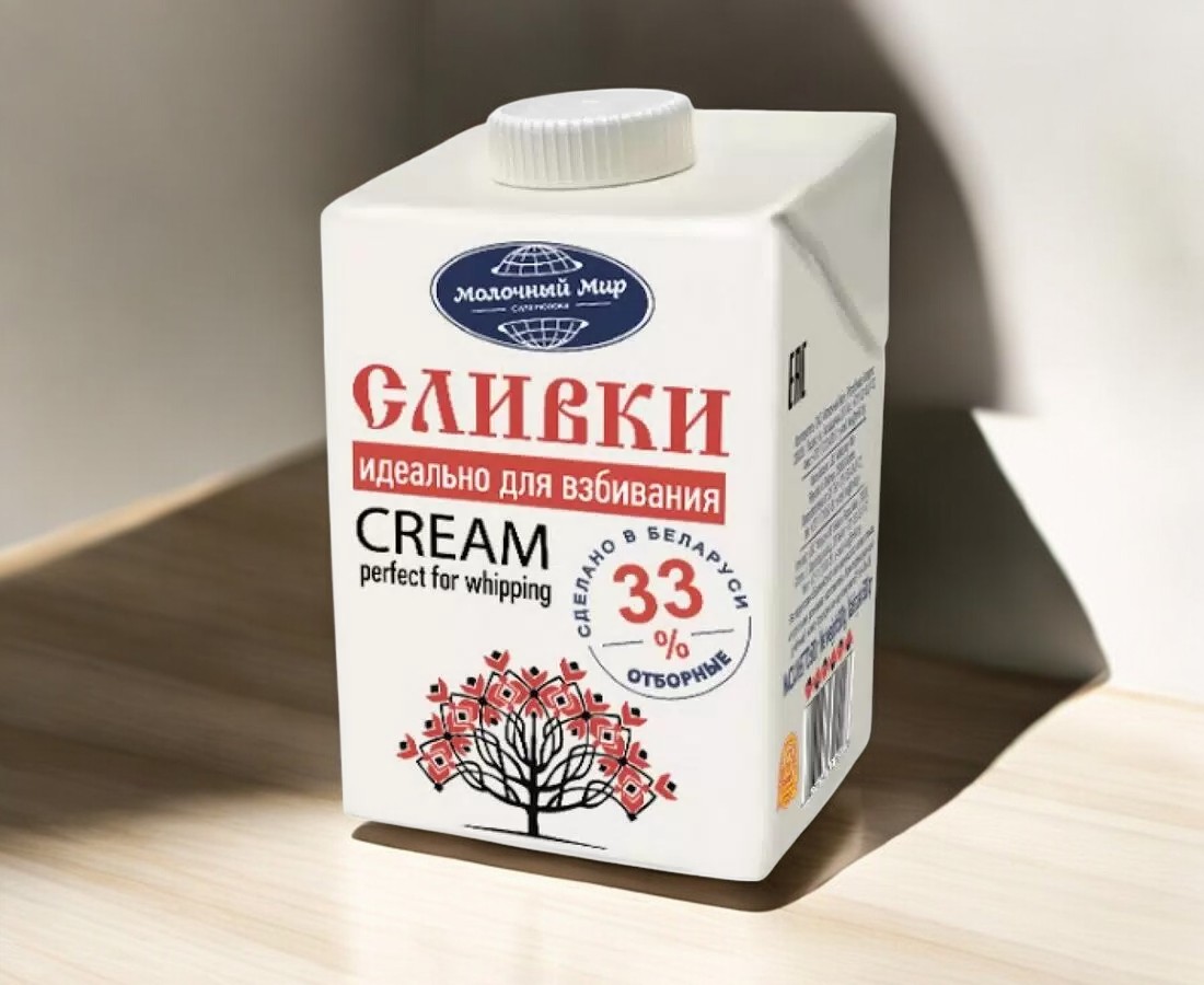 Сливки 33% 0,5 Гродно