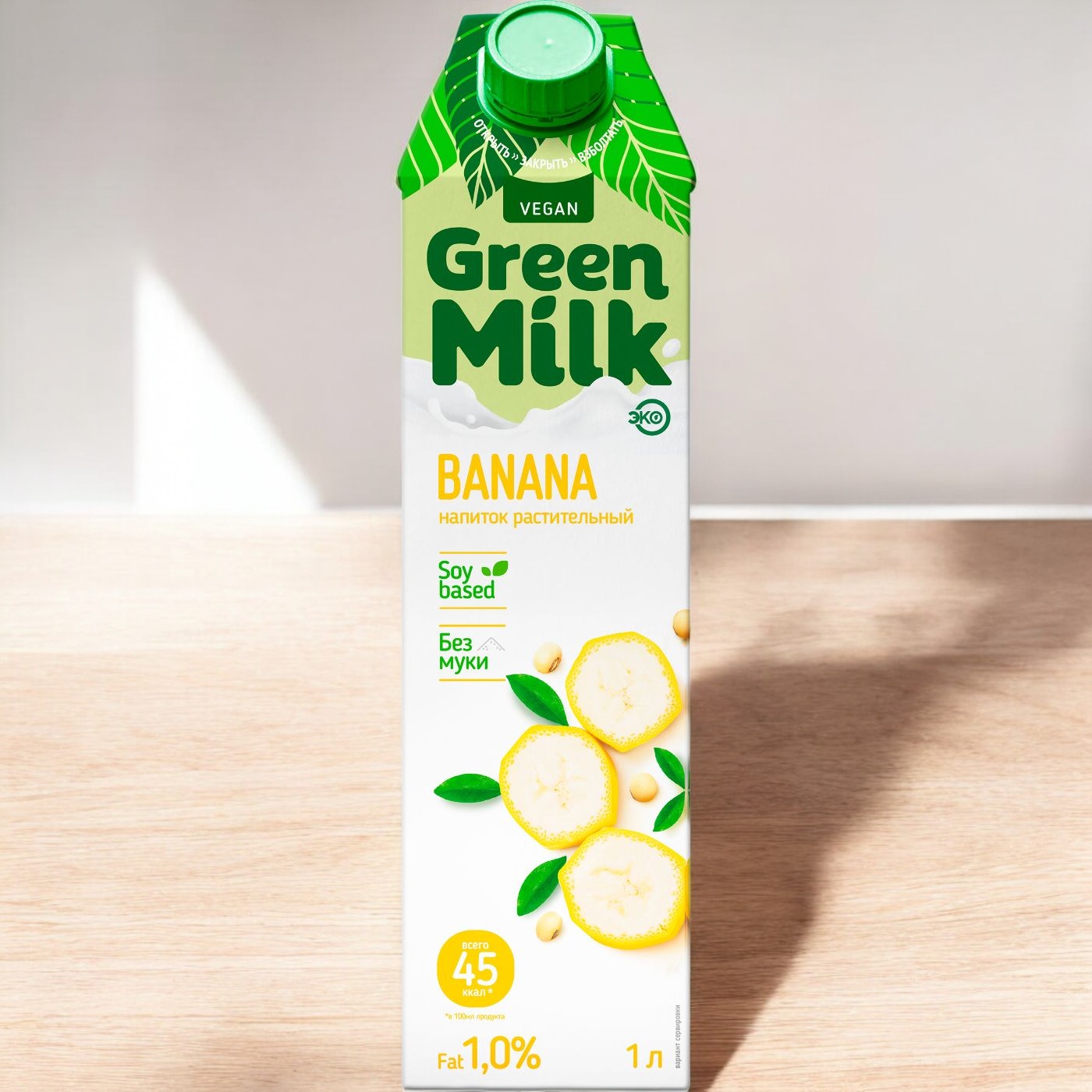 ТЕТРА Напиток соевый со вкусом банана “Green Milk” 1л 3895