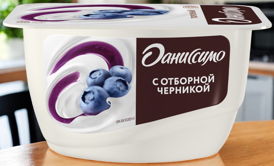 Продукт творожный “Даниссимо” Черника 5,4% 130гр 3550