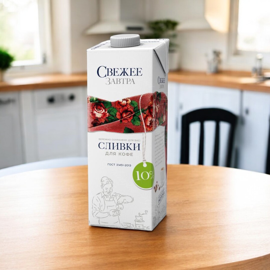 Сливки “Свежее завтра” Professional 10% 1л 5494
