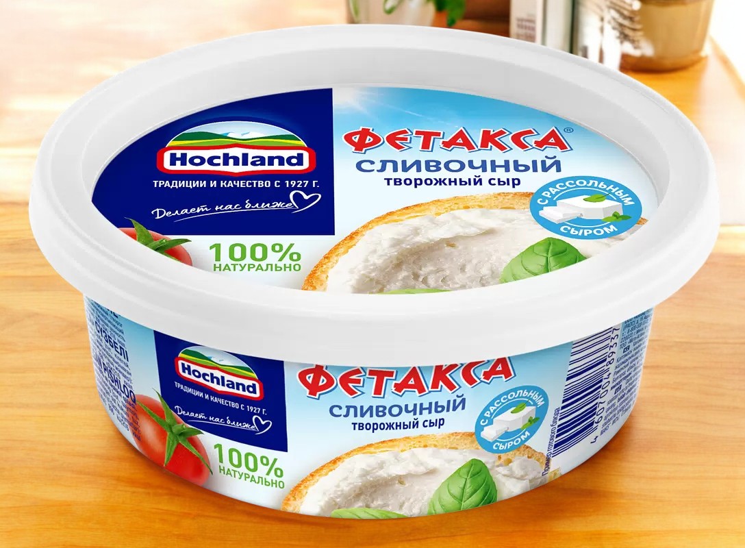 Сыр творожный (ванночка) Фетакса Сливочная 6шт/140г 6606