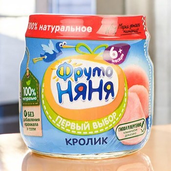Пюре мясное “ФрутоНяня” из мяса кролика 80г (6шт) 5369