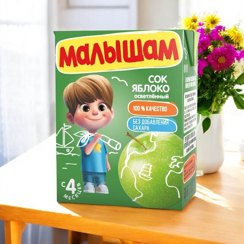 Сок “ФН Малышам” осветл. Яблоко 18шт/200мл 5359