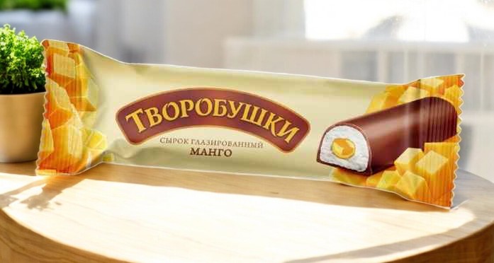 Сырок твор.глаз. “ТВОРОБУШКИ” с начинкой МАНГО 40г 5364