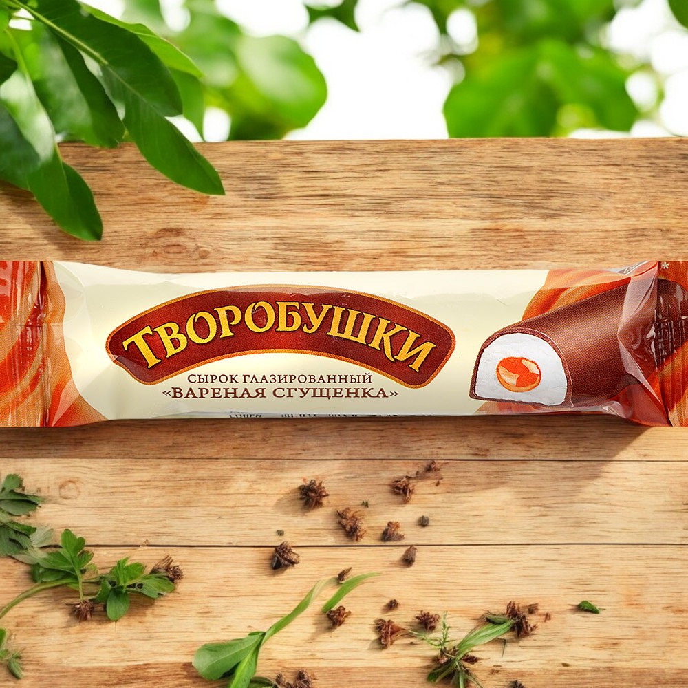 Сырок твор.глаз. “ТВОРОБУШКИ” с начинкой МОЛОКО СГУЩ.ВАРЕНОЕ 40г 5366