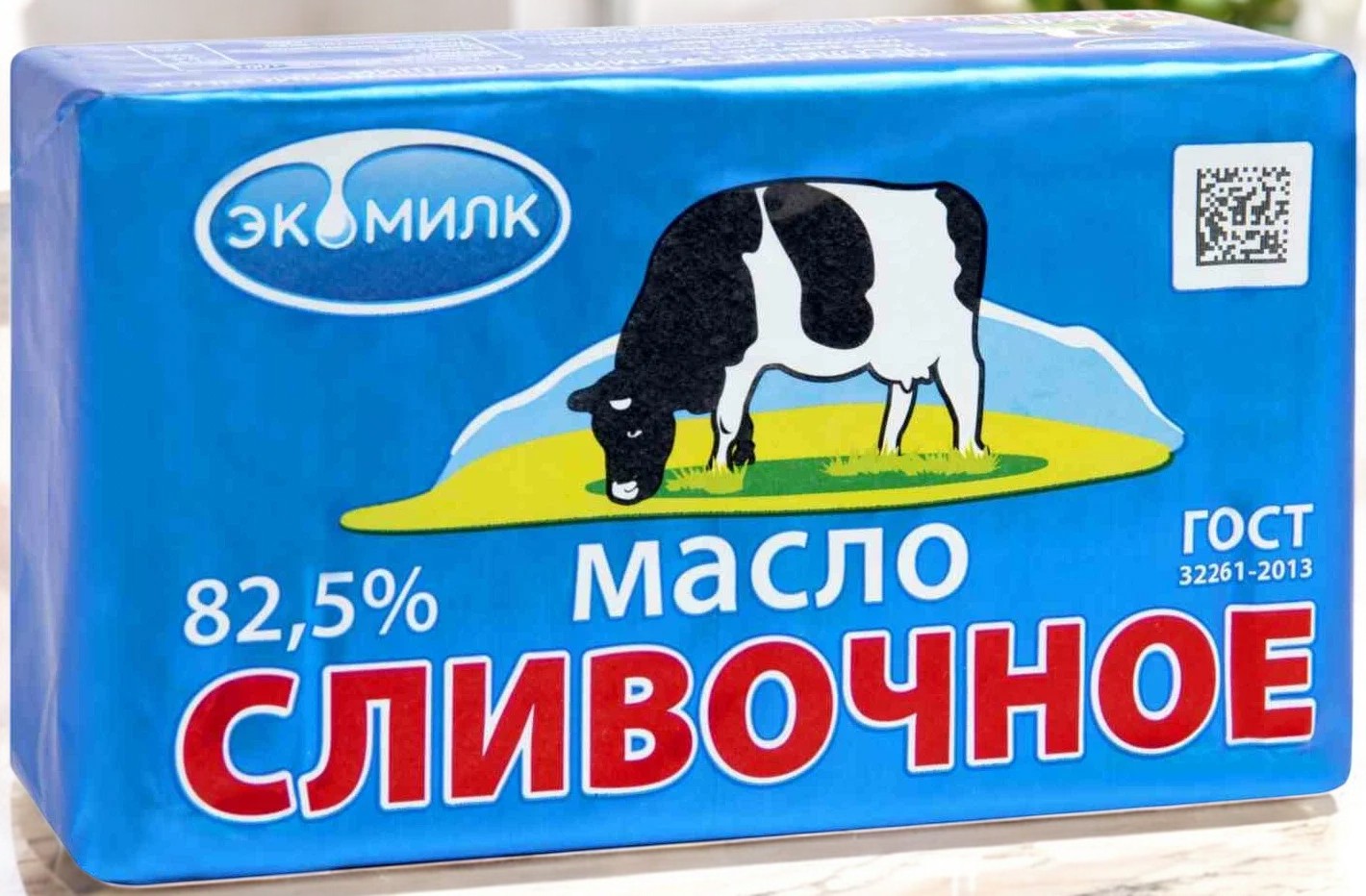 Масло Экомилк “Сливочное” 82,5%, 8шт/330гр фол 5447