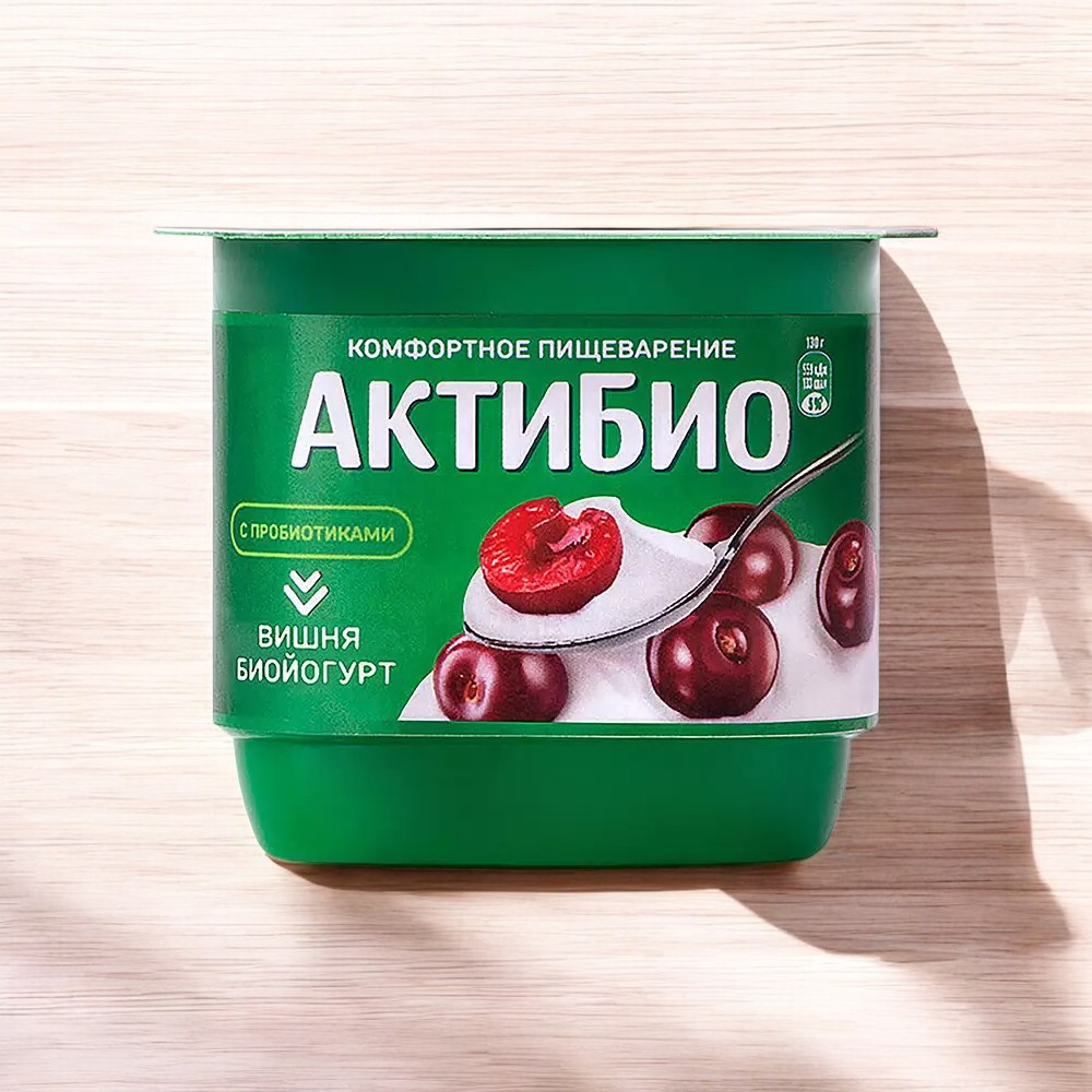 Биойогурт “АктиБио” Вишня 2,9% 130гр 5761