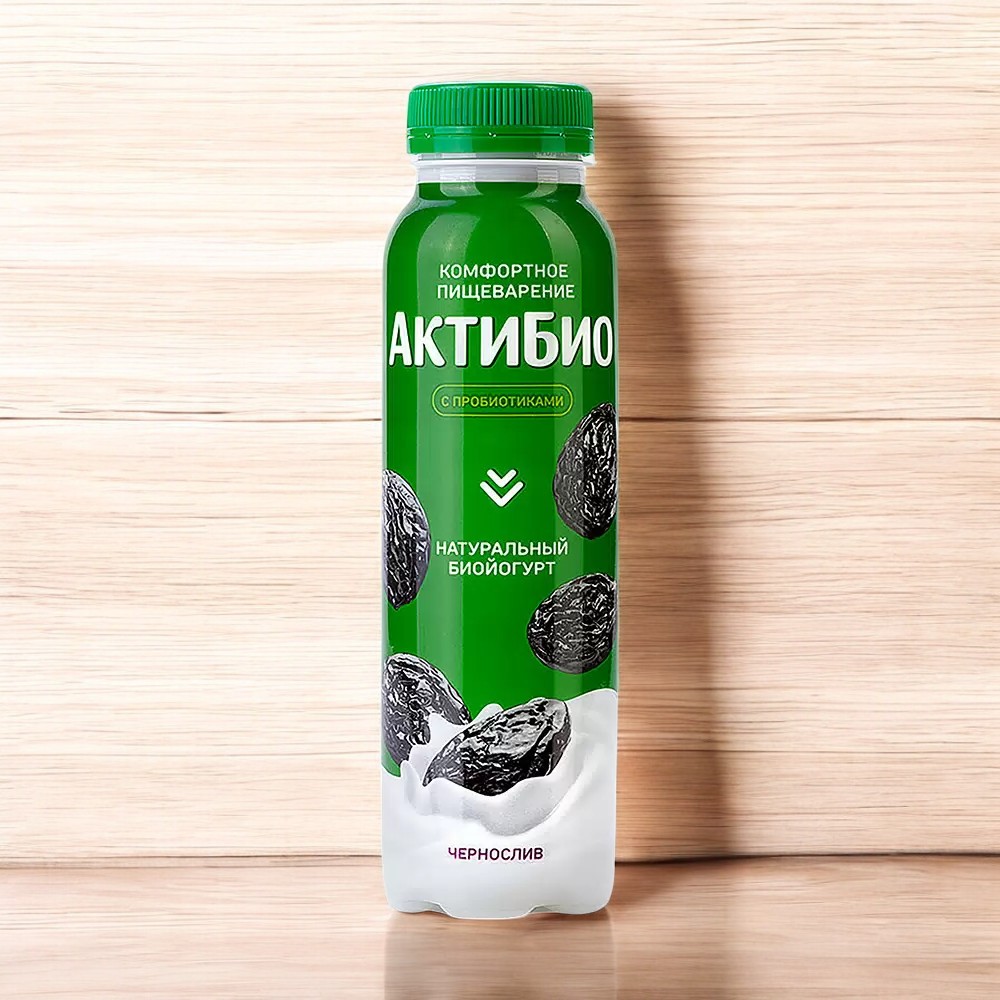 Биойогурт питьевой “АктиБио” Чернослив 1,5% 260гр 5764