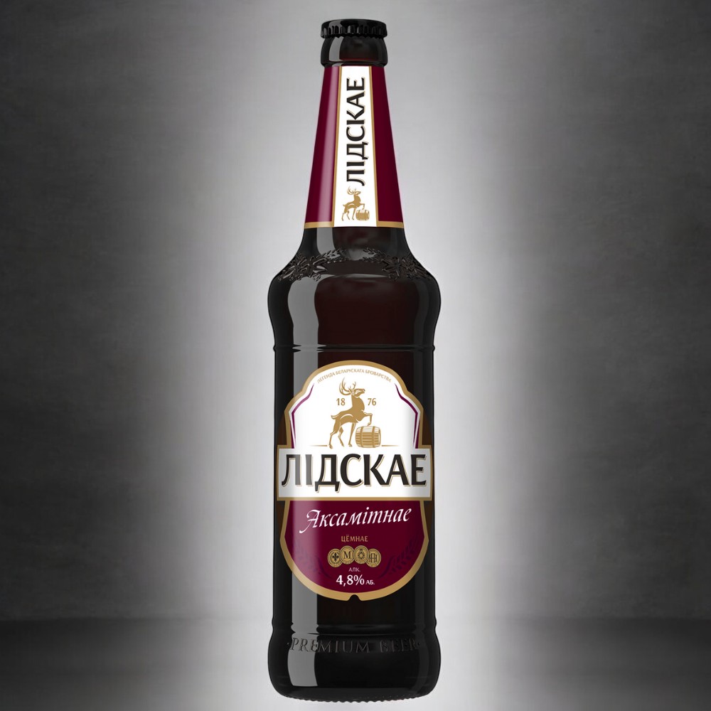 Пиво “Лидское Бархатное” алк. 4,8%, Ст.бут.0.5л