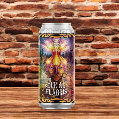 Пивной напиток “Светлый эль-35” (Sour Ale Flabris (Sour Ale Арбуз-Маракуя) Ж/Б 0,5л.
