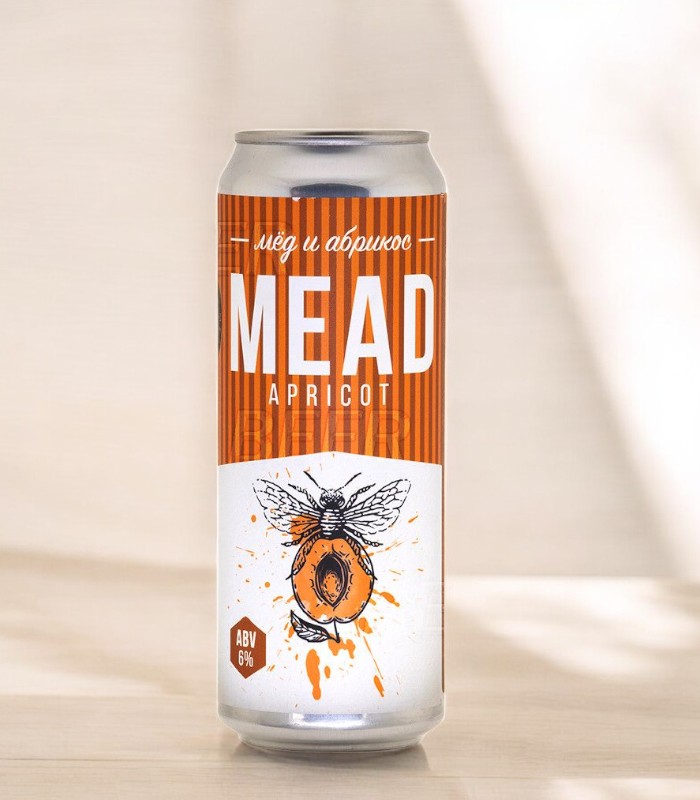 Степь и ветер. Медовуха “Мёд и Абрикос” (Apricot Mead Steppe & Wind Meadery) Ж/Б 0,45
л.
