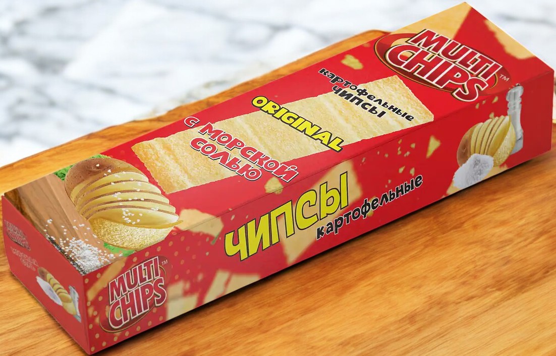 Чипсы картофельные “С СОЛЬЮ” 100г. в/уп