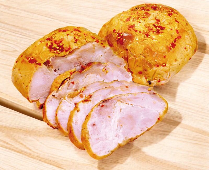 Буженина из мяса цыпленка варено-копченая 0,7гр