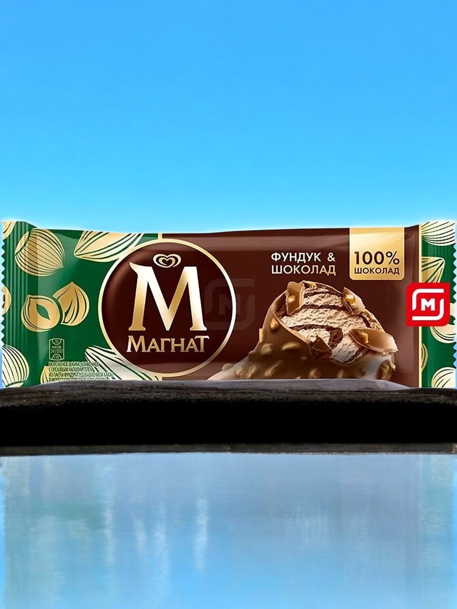 Эск. Магнат Сливочное Фундук и Шоколад 70г 95 мл